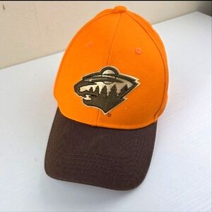 Minnesota Wild Hat Cap Mens Strap‎ Back Orange Pheasants Forever Polaris NHL